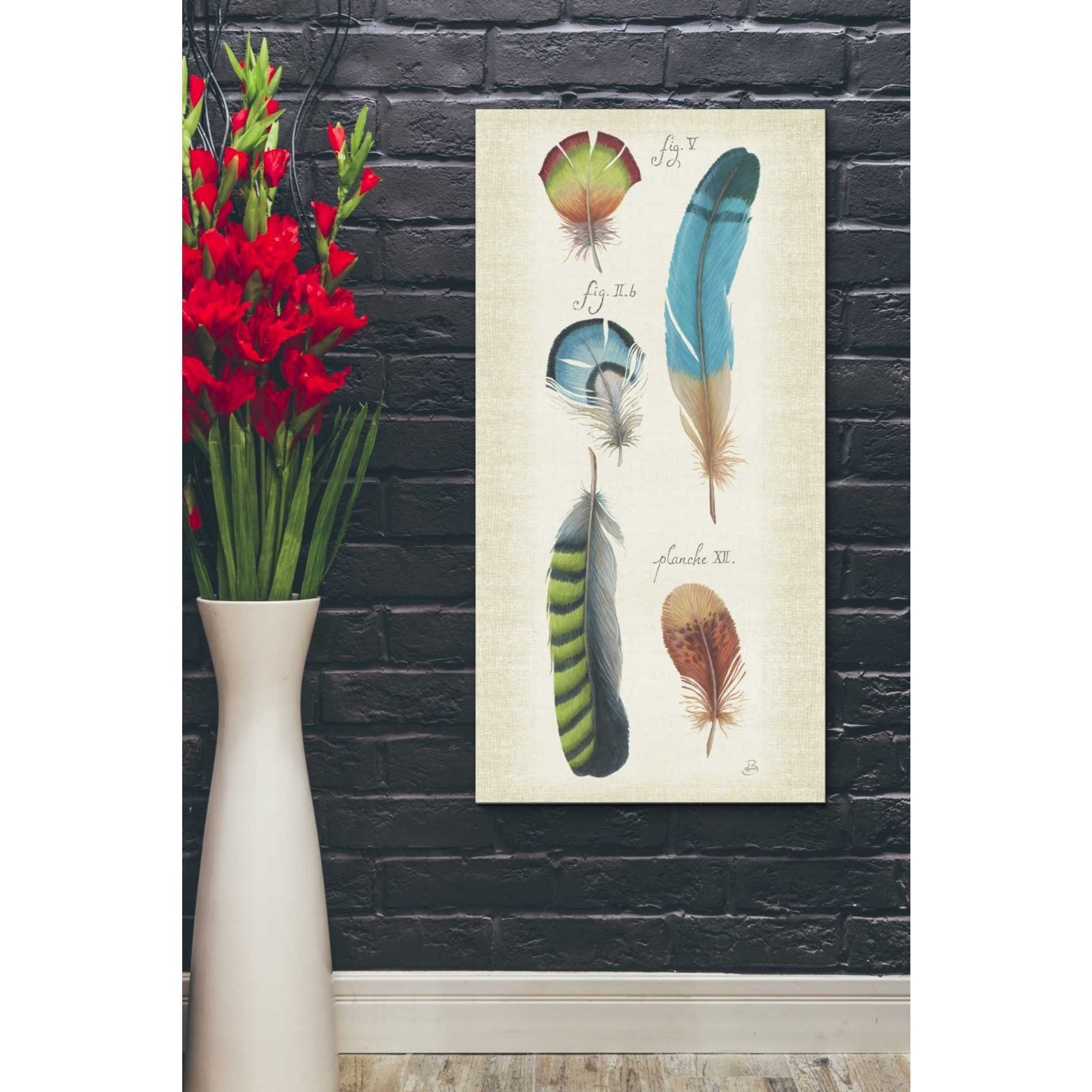 'Ornithology IV Panel' by Daphne Brissonet, Canvas Wall Art,20 x 40