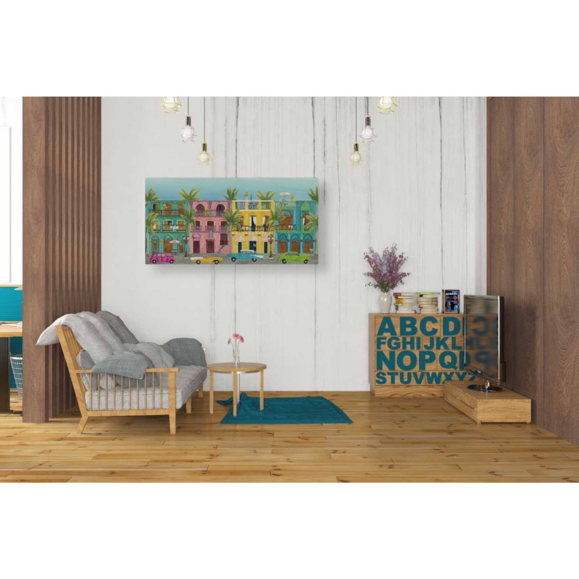 'Havana I' by Elyse DeNeige, Canvas Wall Art,40 x 20