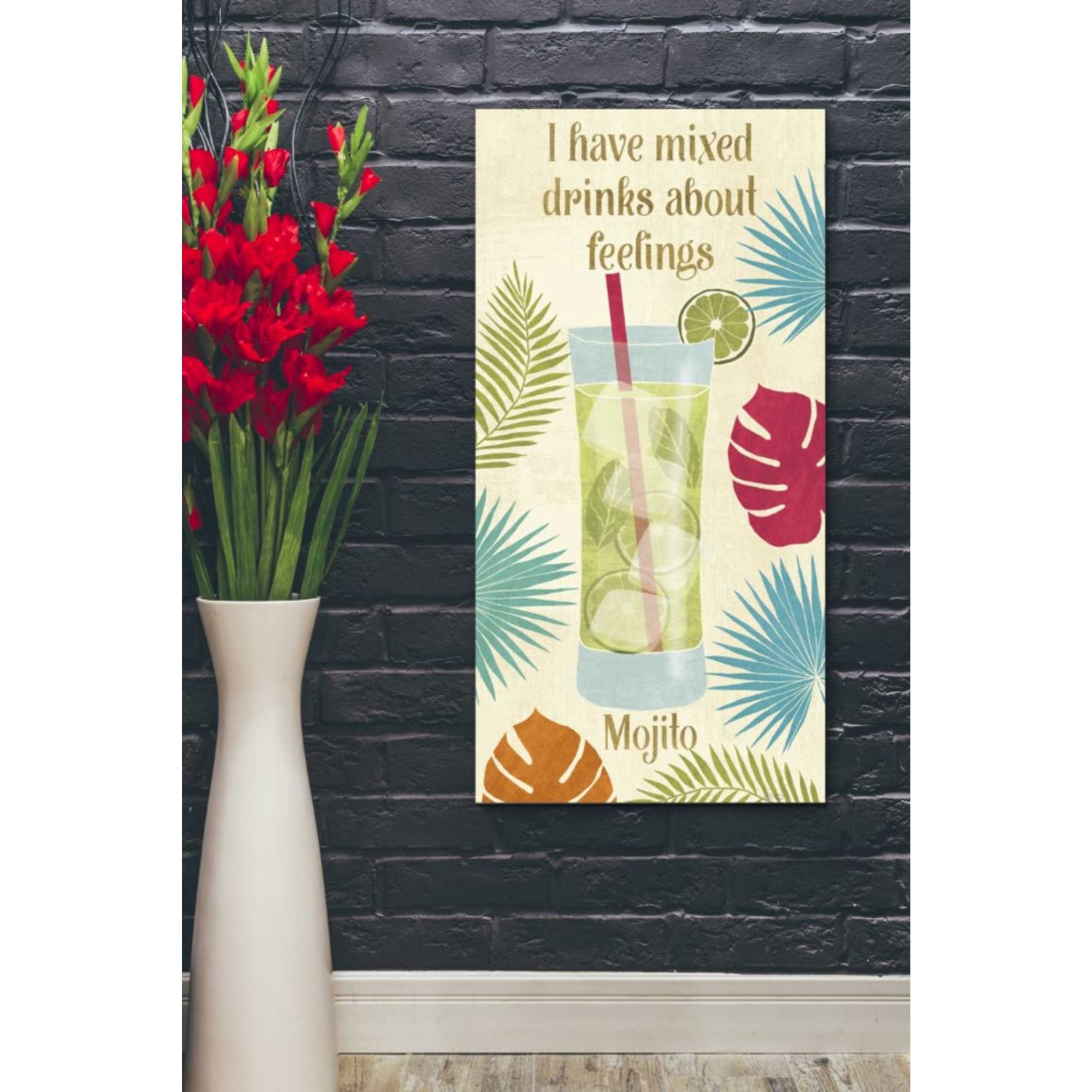 'Exotic Breeze XVI' by Veronique Charron, Canvas Wall Art,20 x 40