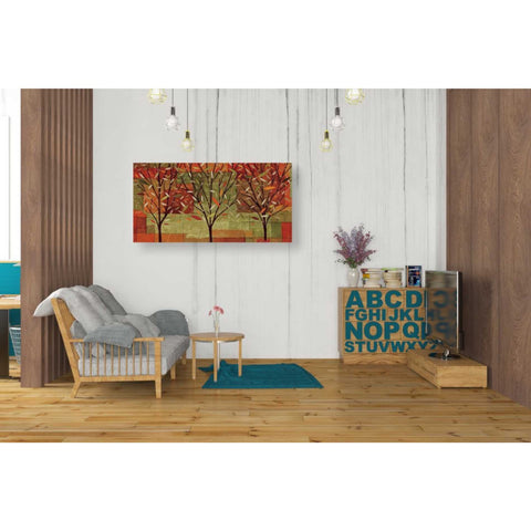 Image of 'Watercolor Forest II' by Veronique Charron, Canvas Wall Art,40 x 20