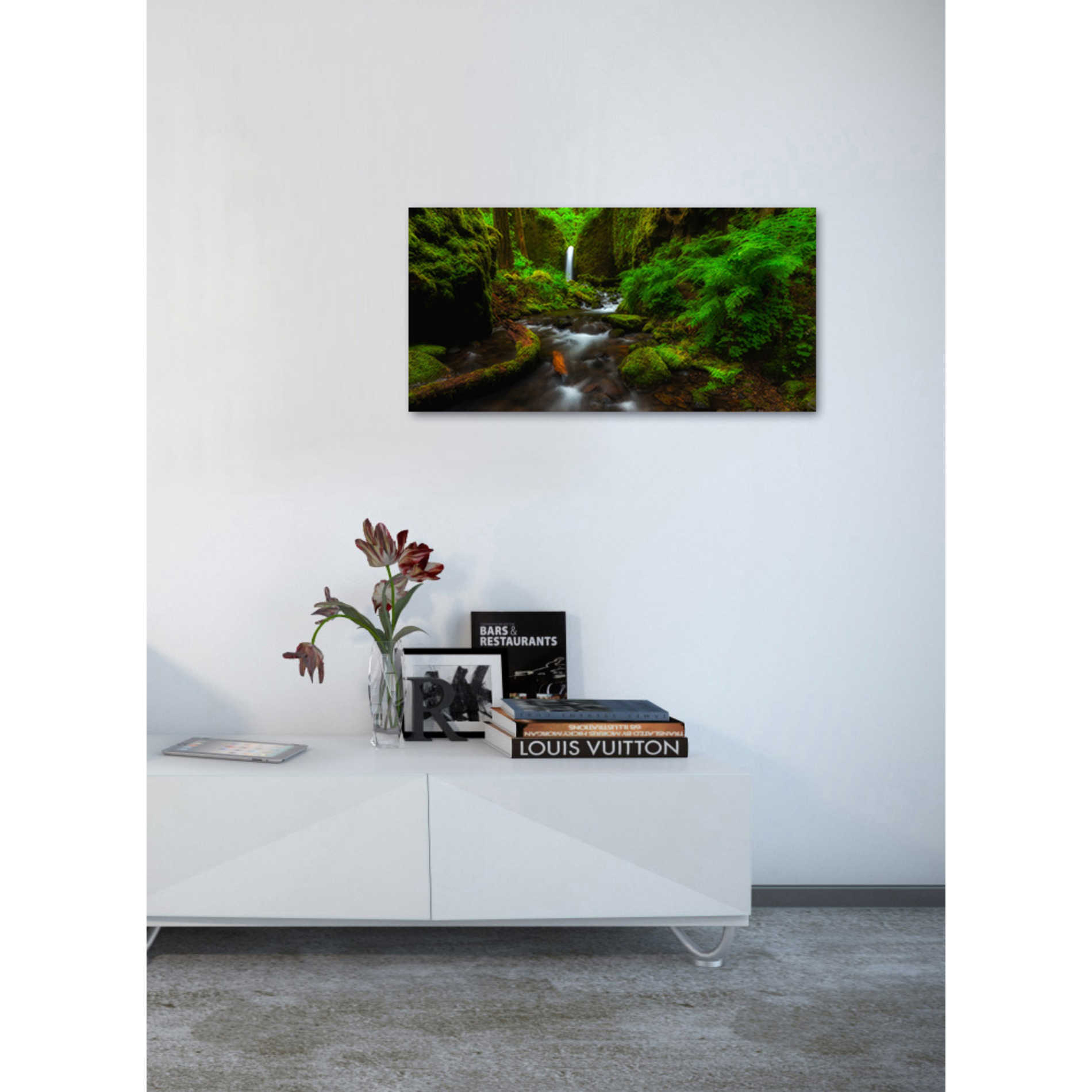 'Early Morning At The Grotto' by Darren White, Canvas Wall Art,20 x 40