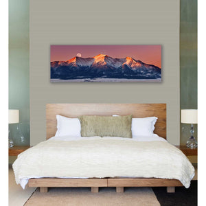 'Mount Princeton Moonset' by Darren White, Canvas Wall Art,20 x 60