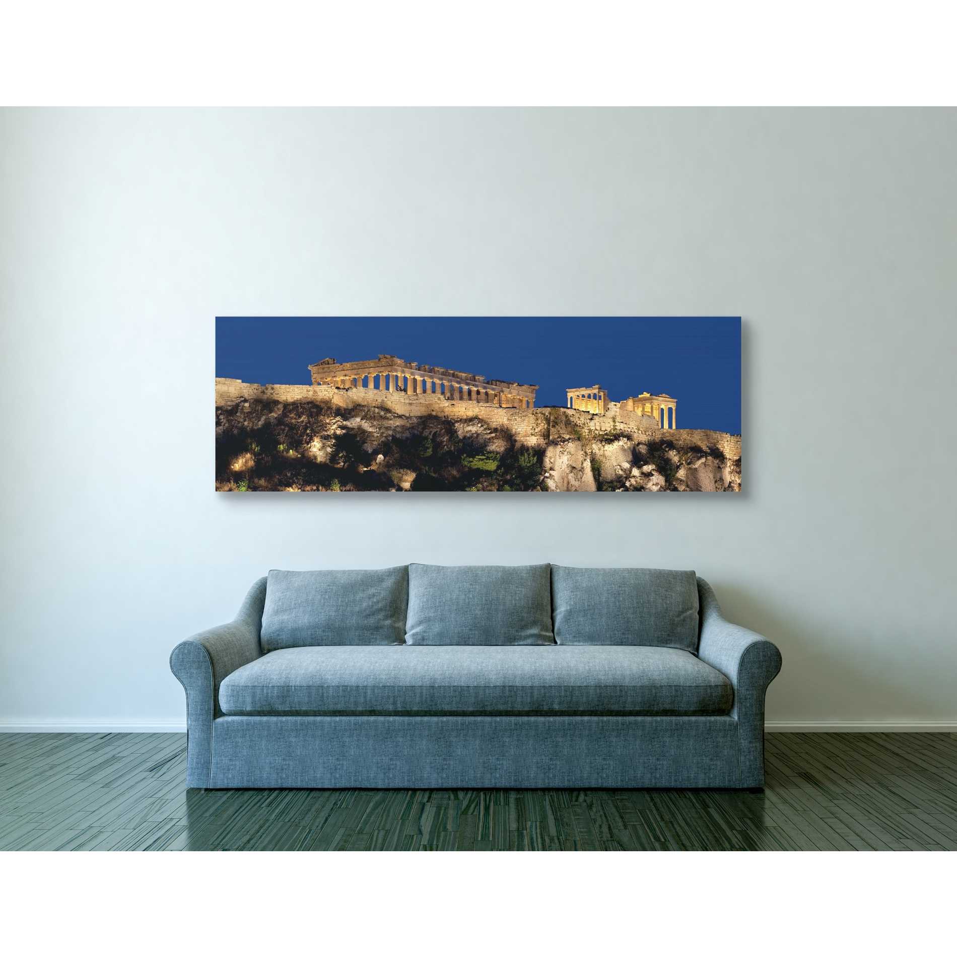 'Hellenic Spotlight,' Canvas Wall Art,20 x 60