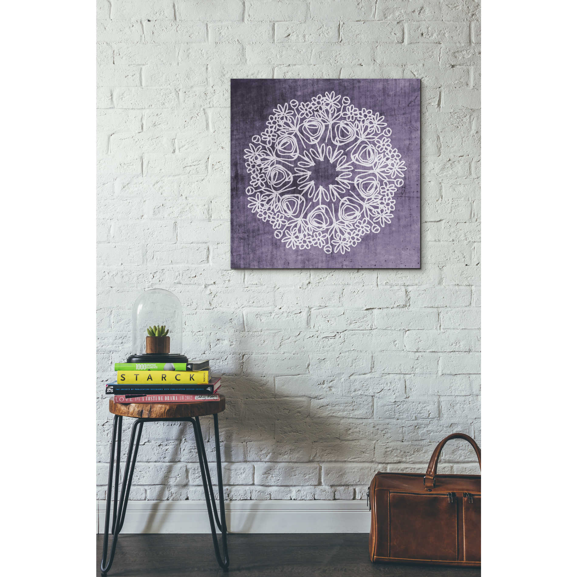 'Boho Glow Mandala II' by Linda Woods, Canvas Wall Art,26 x 26