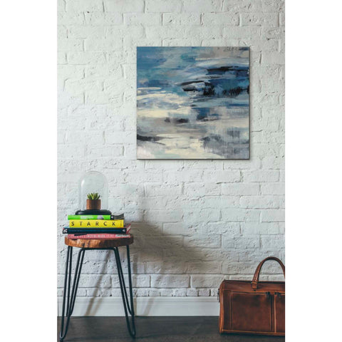 Image of 'Indigo Wave' by Silvia Vassileva, Canvas Wall Art,26 x 26