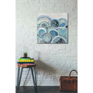 'Variation Blue Grey III' by Silvia Vassileva, Canvas Wall Art,26 x 26