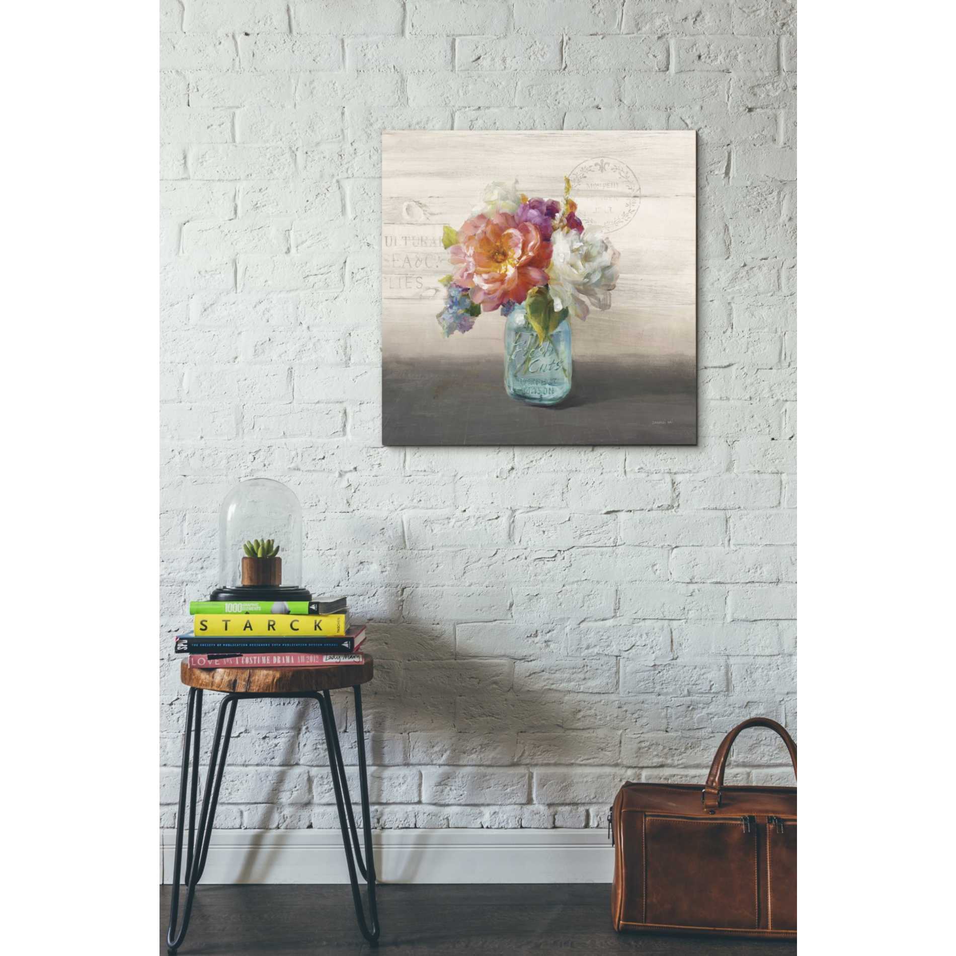'French Cottage Bouquet I Mothers' by Danhui Nai, Canvas Wall Art,26 x 26