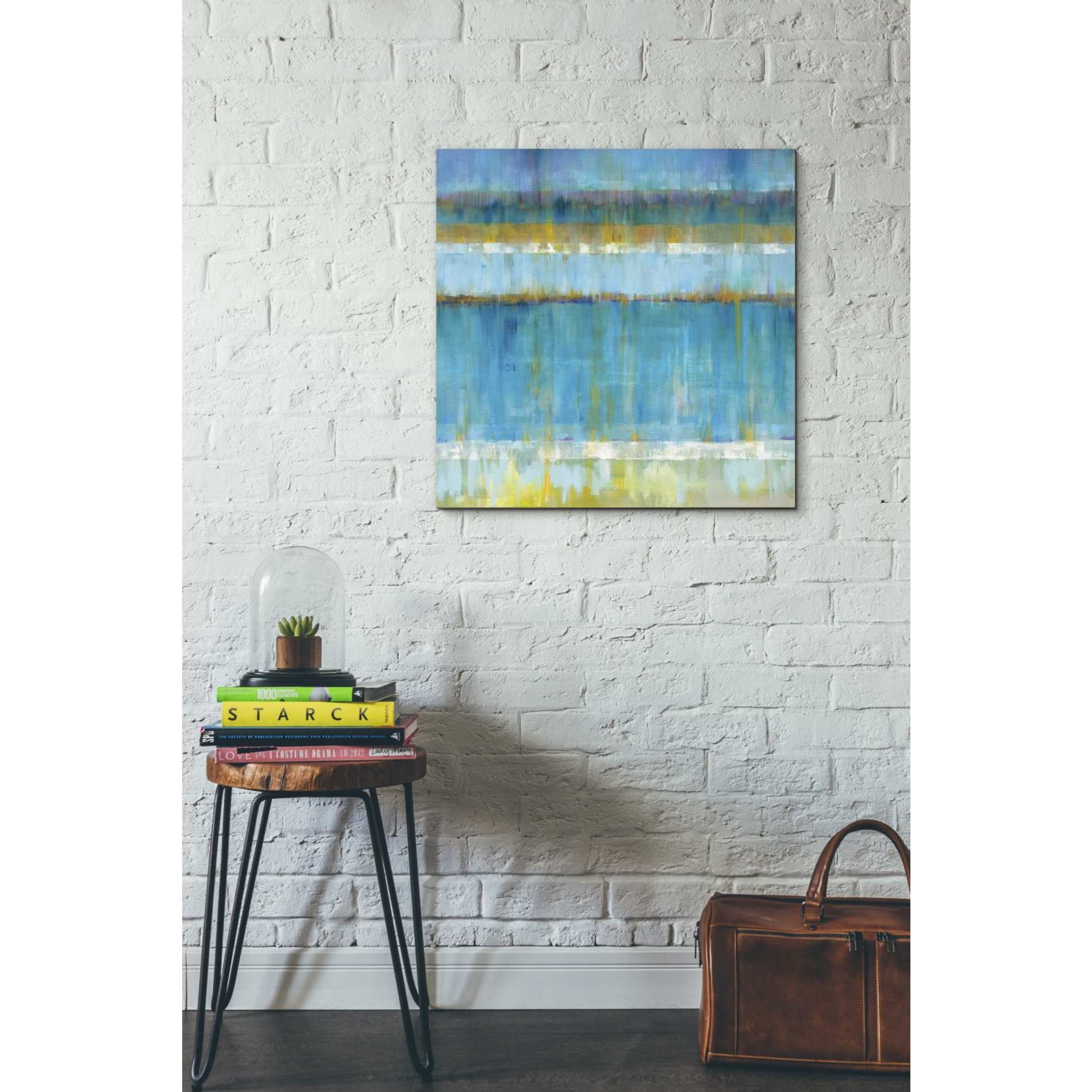 'Abstract Stripes' by Danhui Nai, Canvas Wall Art,26 x 26