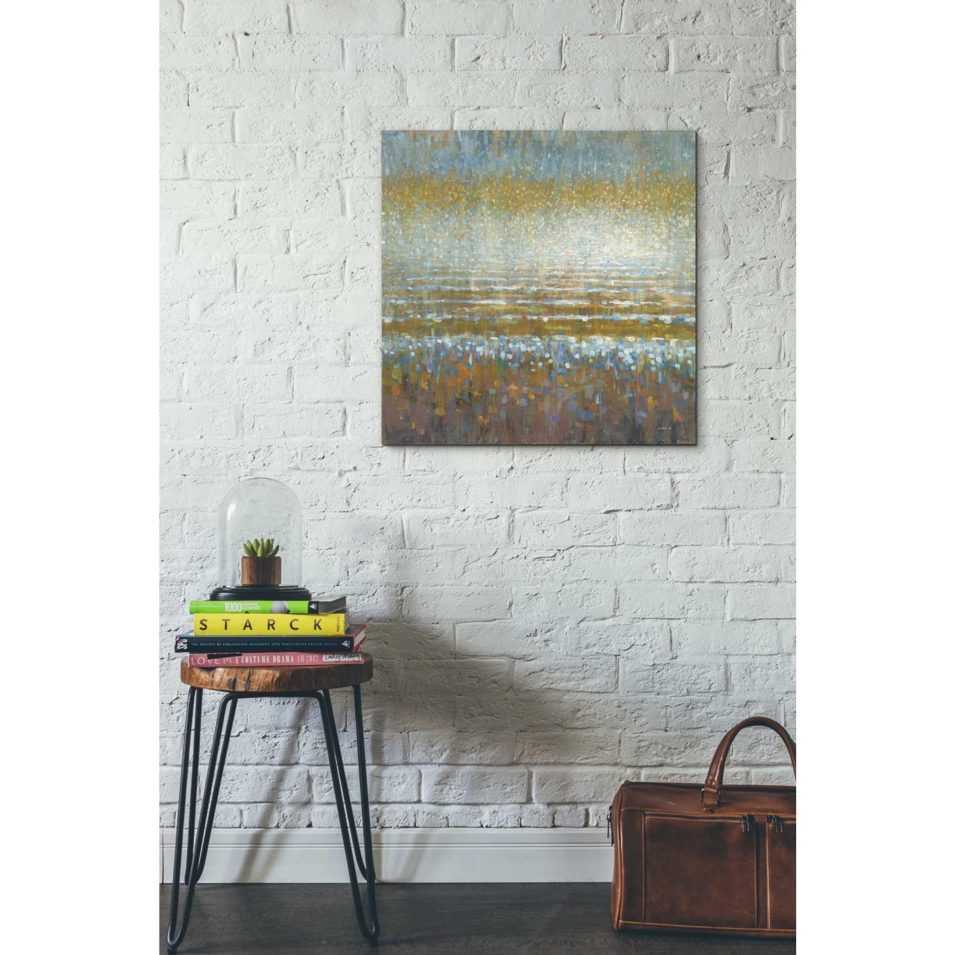 'Rains Over the Lake Light' by Danhui Nai, Canvas Wall Art,26 x 26