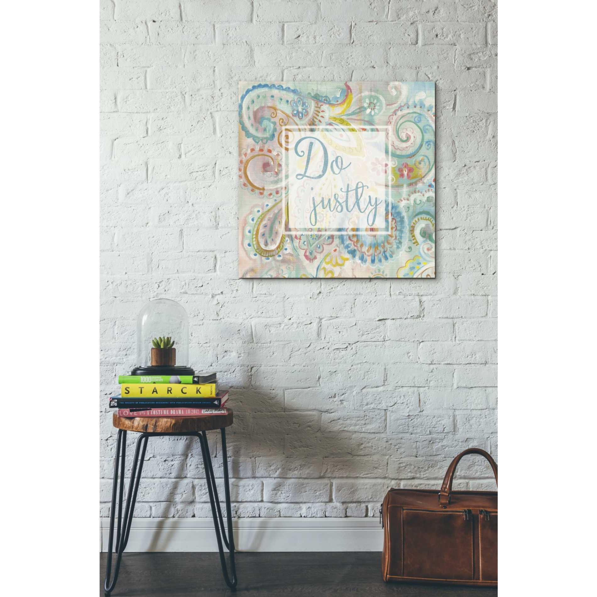 'Spring Dream Paisley II Pink Sentiment' by Danhui Nai, Canvas Wall Art,26 x 26