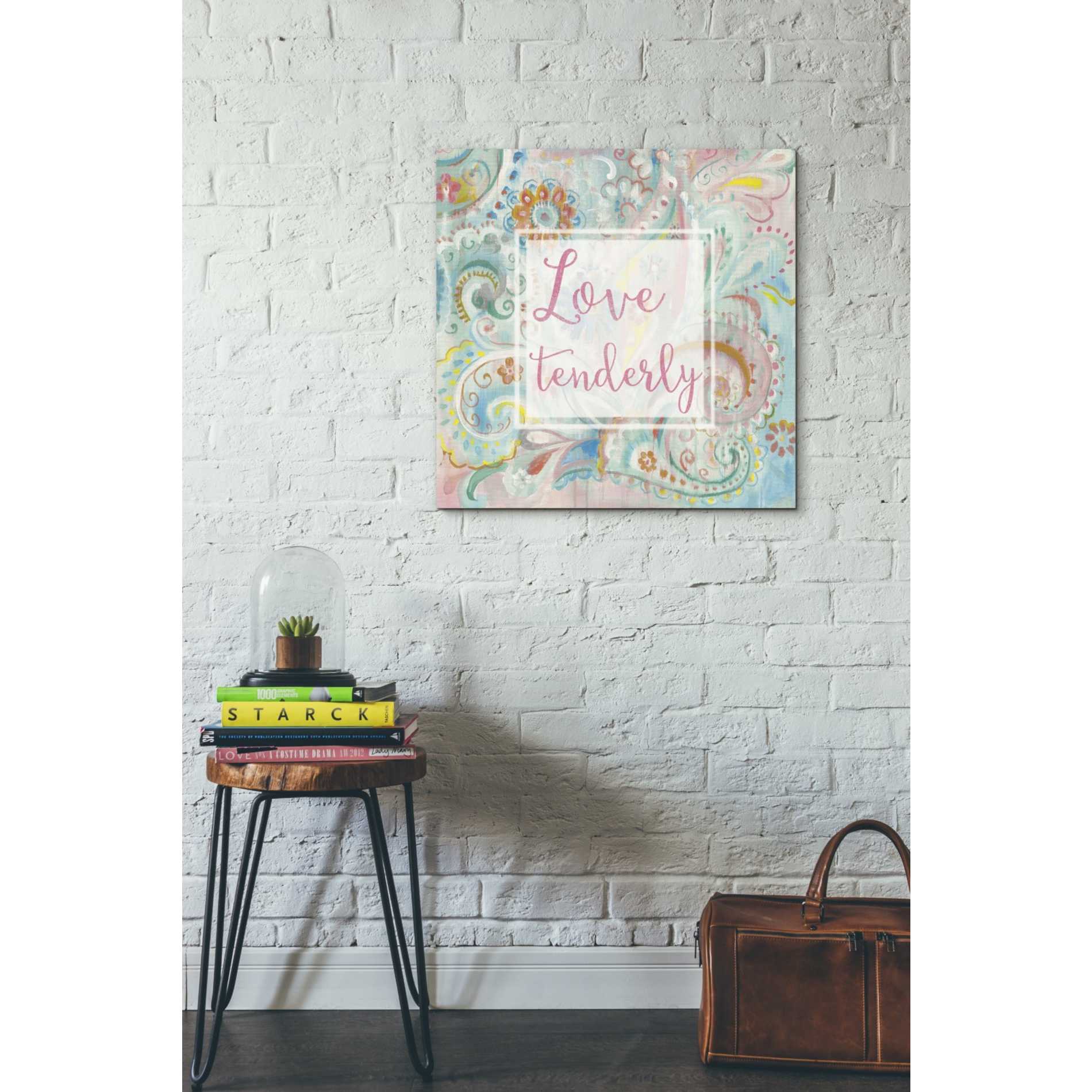'Spring Dream Paisley III Pink Sentiment' by Danhui Nai, Canvas Wall Art,26 x 26