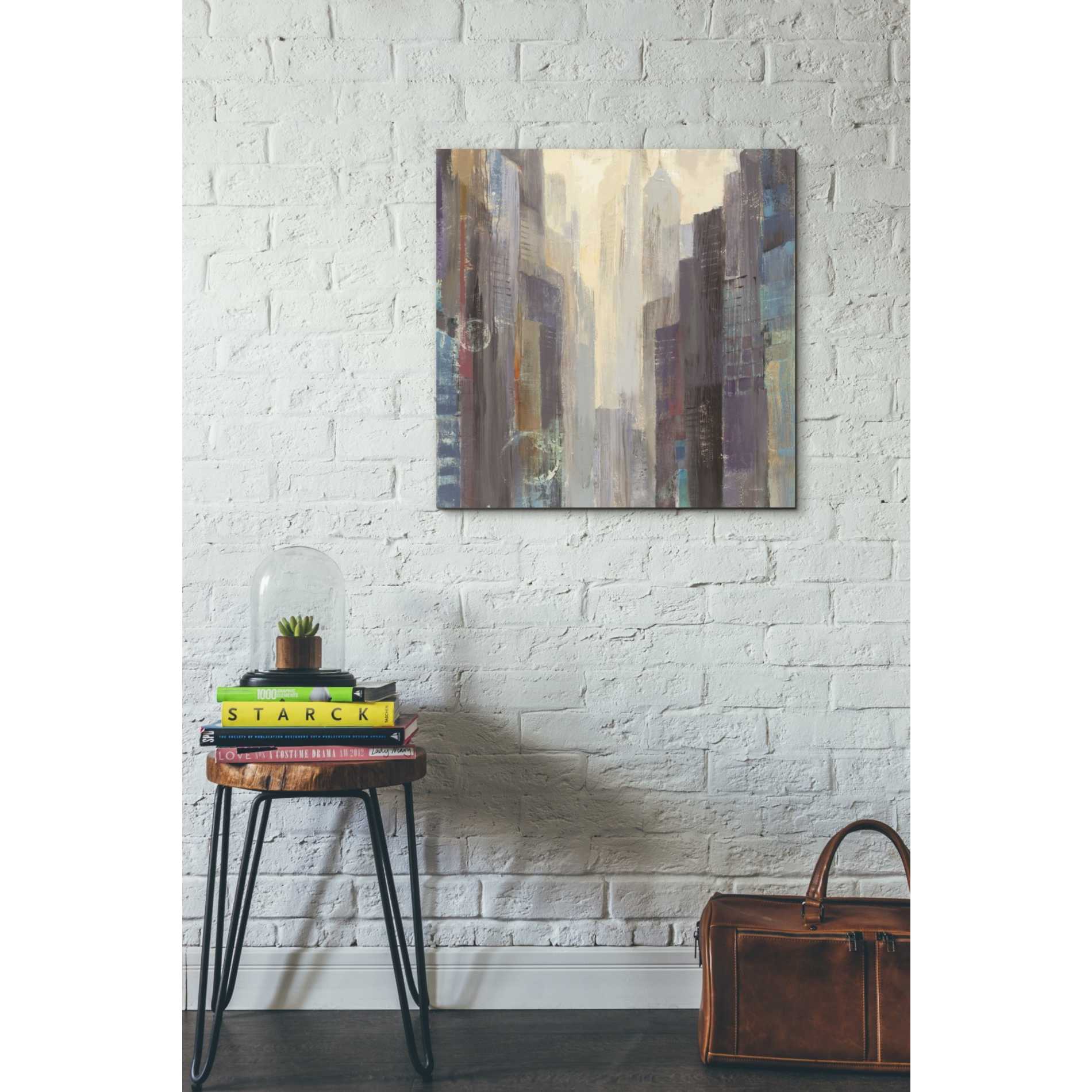 'City at Dawn' by Albena Hristova, Canvas Wall Art,26 x 26