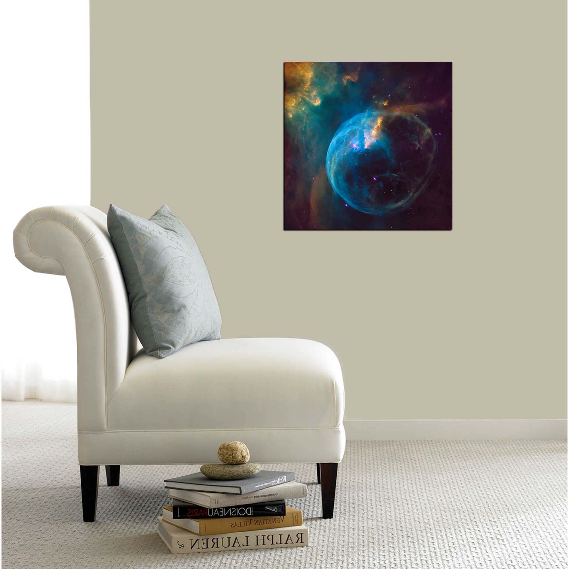'Bubble Nebula' Hubble Space Telescope Canvas Wall Art,26 x 26