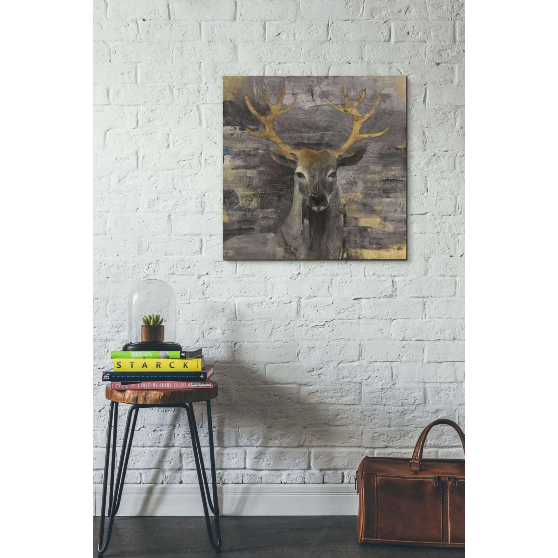 'The Leader Gold' by Albena Hristova, Canvas Wall Art,26 x 26