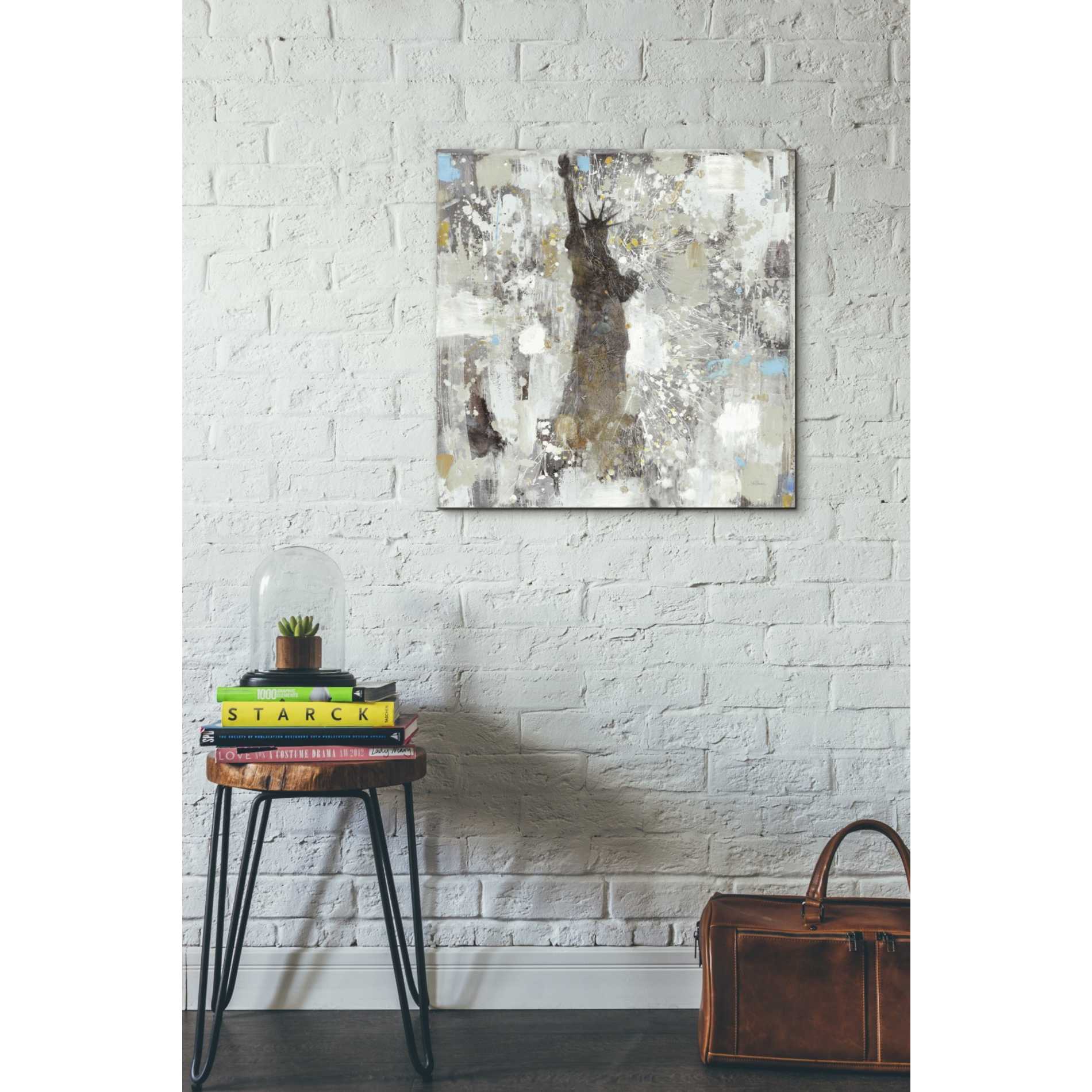 'Statue of Liberty Neutral' by Albena Hristova, Canvas Wall Art,26 x 26