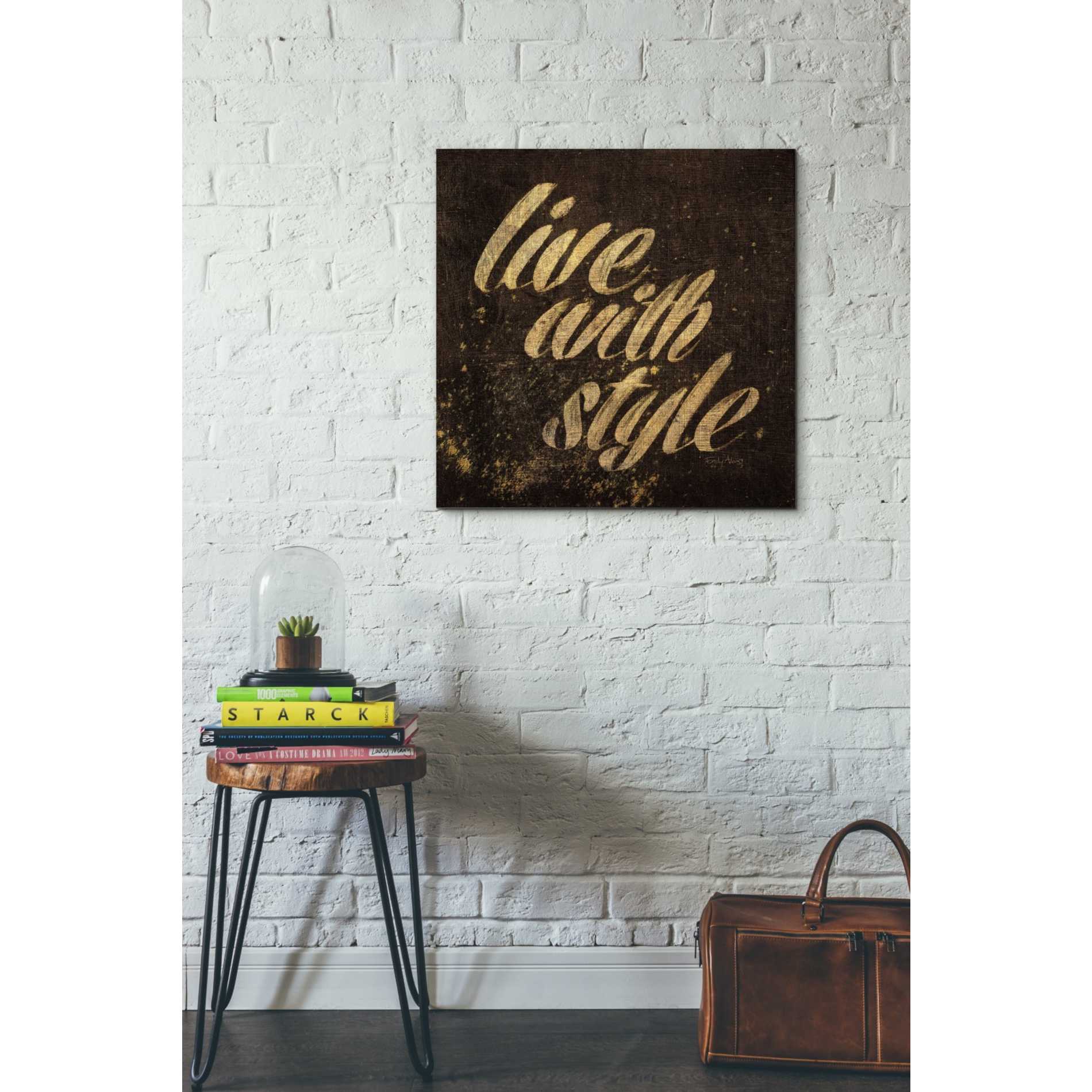 'Shoe Fetish Quotes III' by Emily Adams, Canvas Wall Art,26 x 26