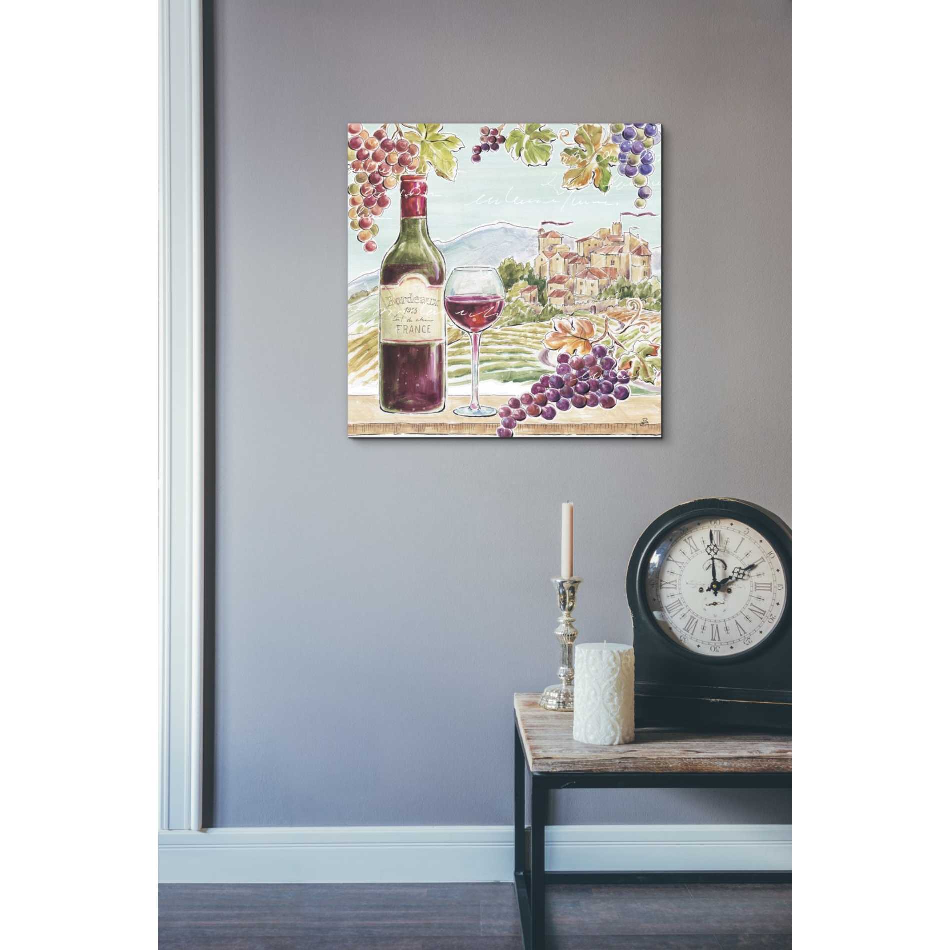 'Wine Country III' by Daphne Brissonet, Canvas Wall Art,26 x 26