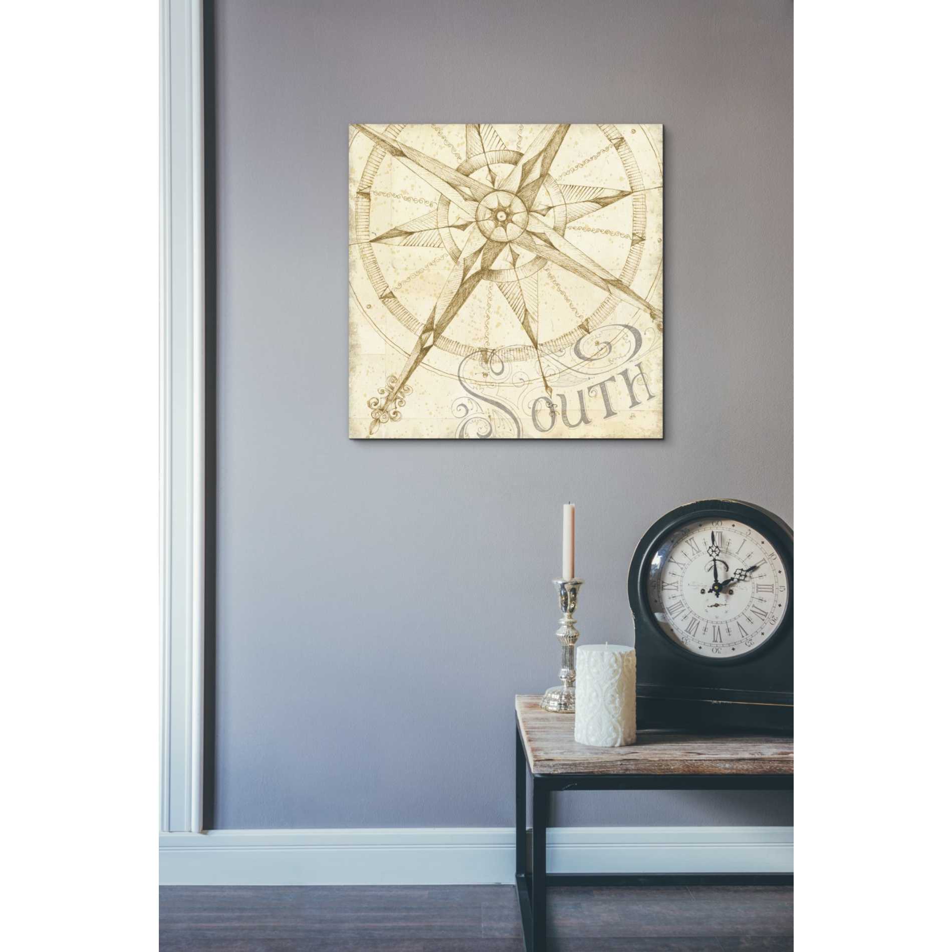 'Coast to Coast Sepia II' by Daphne Brissonet, Canvas Wall Art,26 x 26