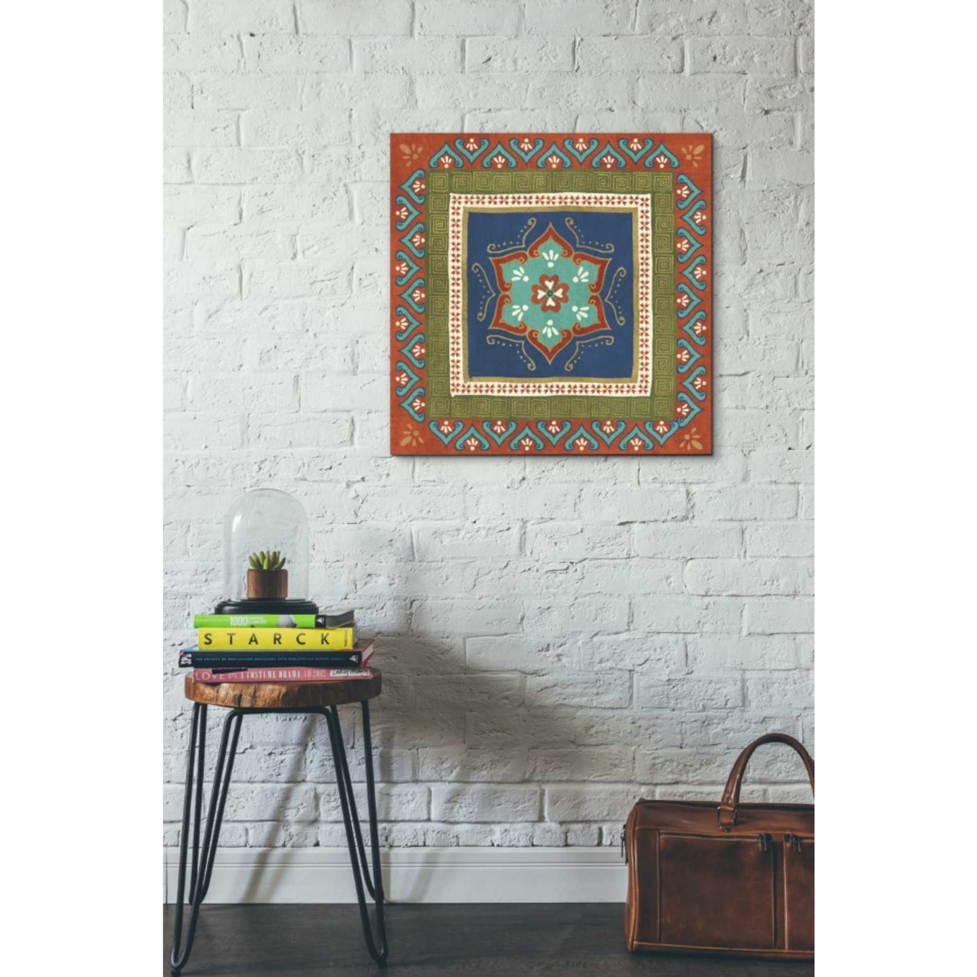 'Mexican Fiesta I' by Veronique Charron, Canvas Wall Art,26 x 26