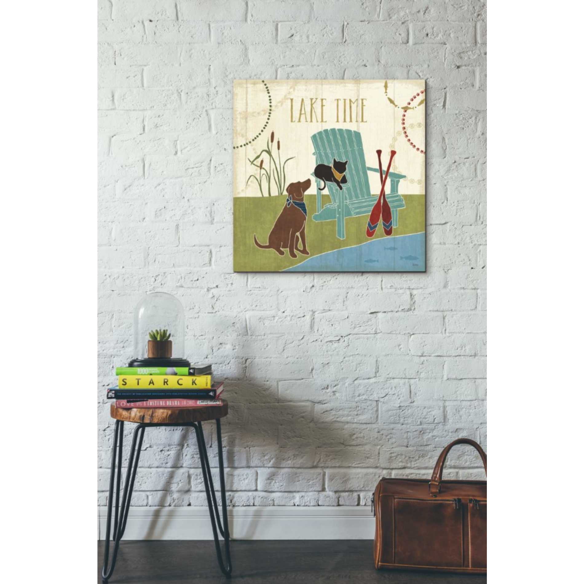 'Lake Pals IV' by Veronique Charron, Canvas Wall Art,26 x 26