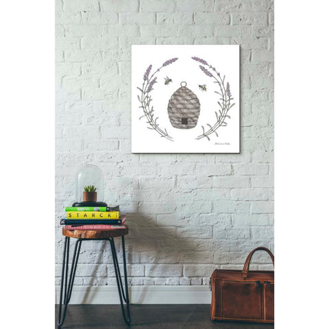 Image of 'Happy to Bee Home II' by Sara Zieve Miller, Canvas Wall Art,26 x 26