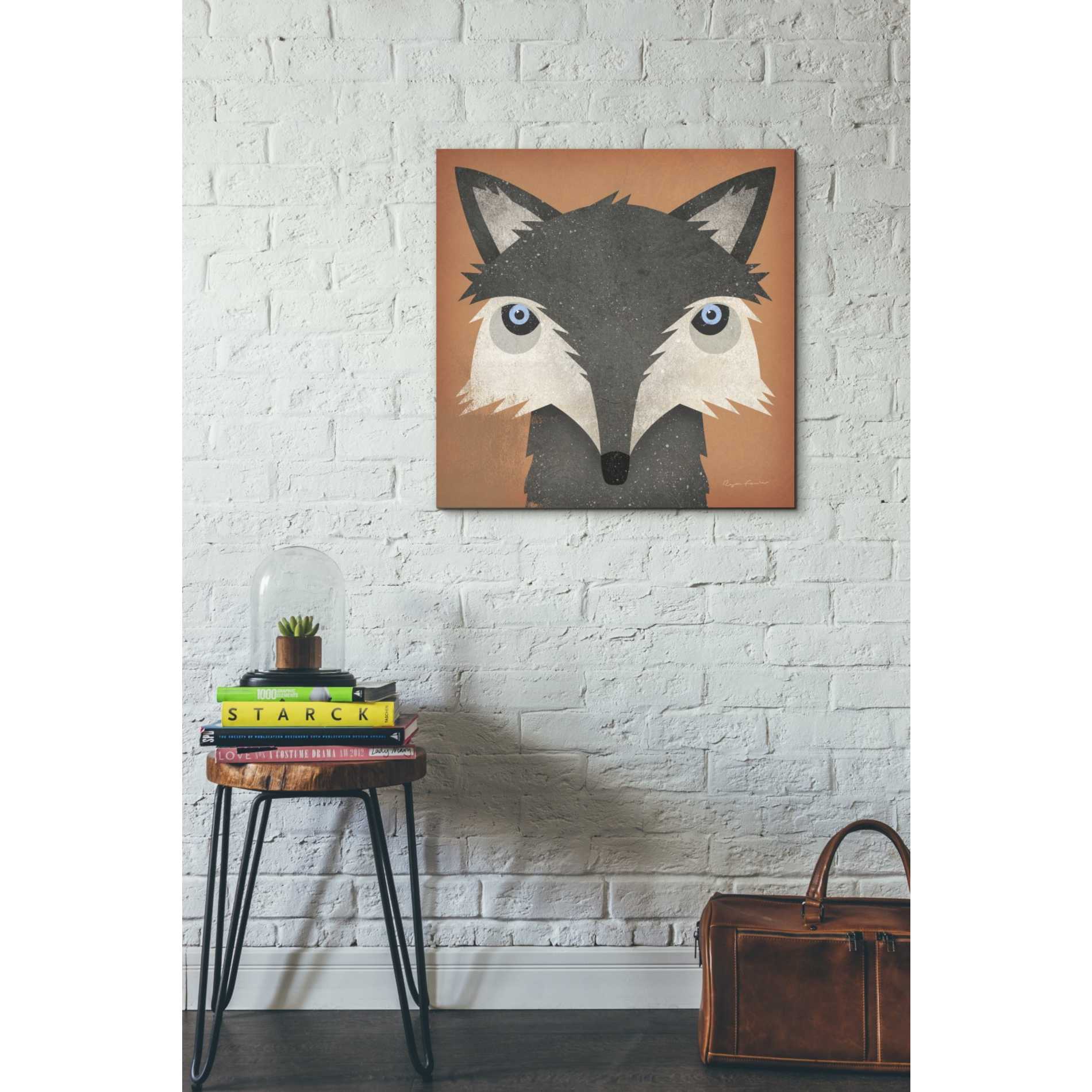 'Timber Wolf' by Ryan Fowler, Canvas Wall Art,26 x 26