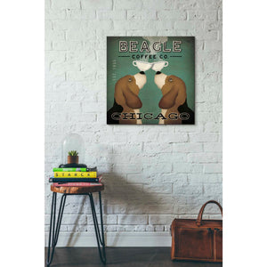 'Beagle Coffee Co Chicago' by Ryan Fowler, Canvas Wall Art,26 x 26