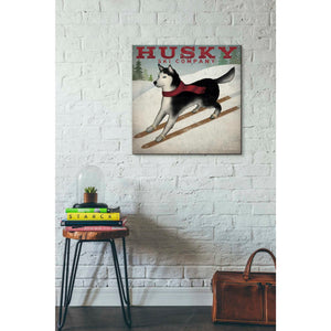 'Husky Ski Co' by Ryan Fowler, Canvas Wall Art,26 x 26