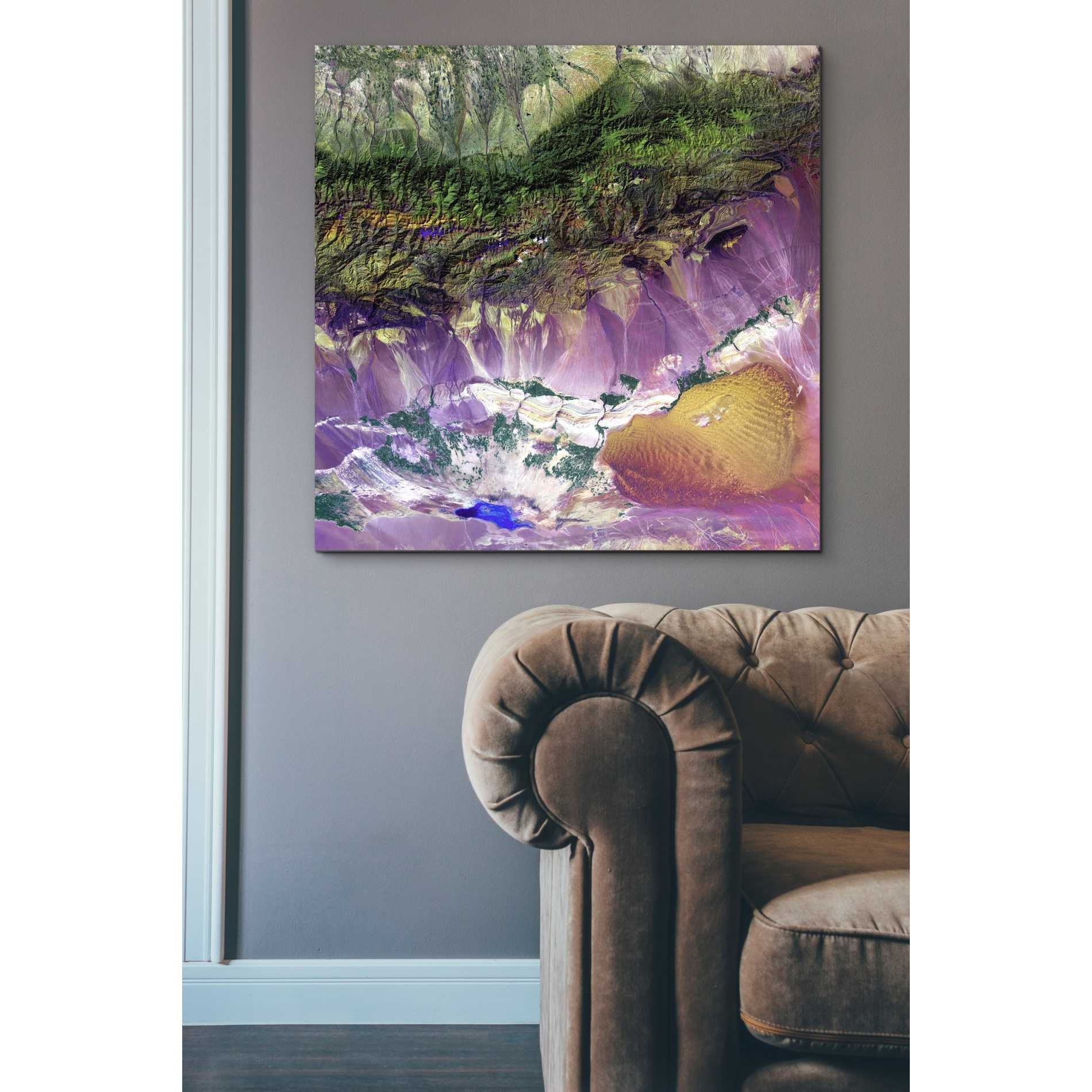 'Earth As Art: Bogda Mountains' Canvas Wall Art,26 x 26