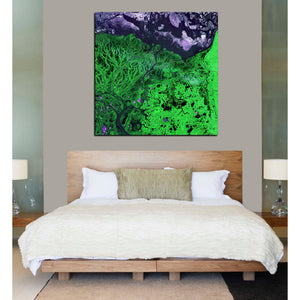 'Earth As Art: Yukon Delta' Canvas Wall Art,26 x 26