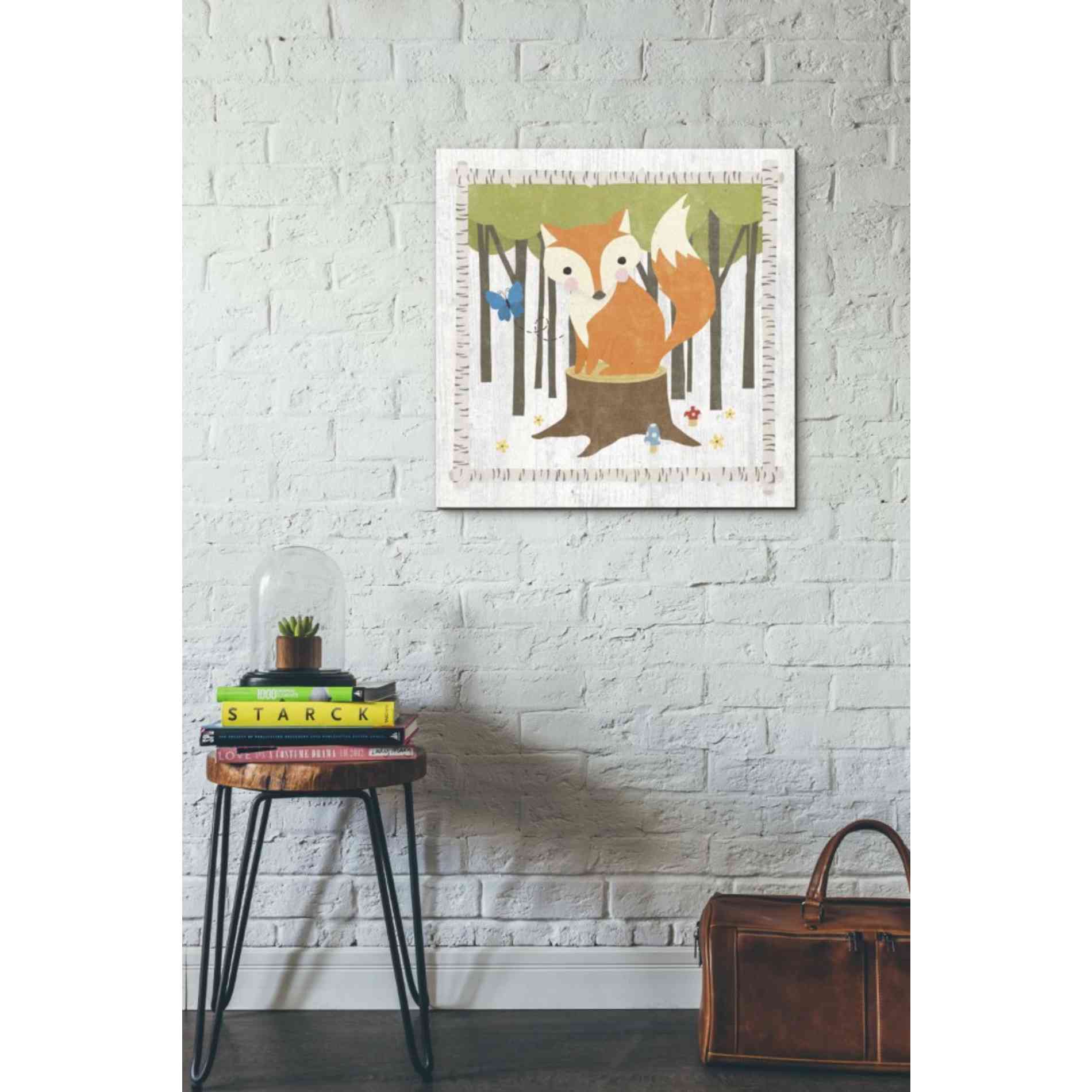 'Woodland Hideaway Fox' by Moira Hershey, Canvas Wall Art,26 x 26