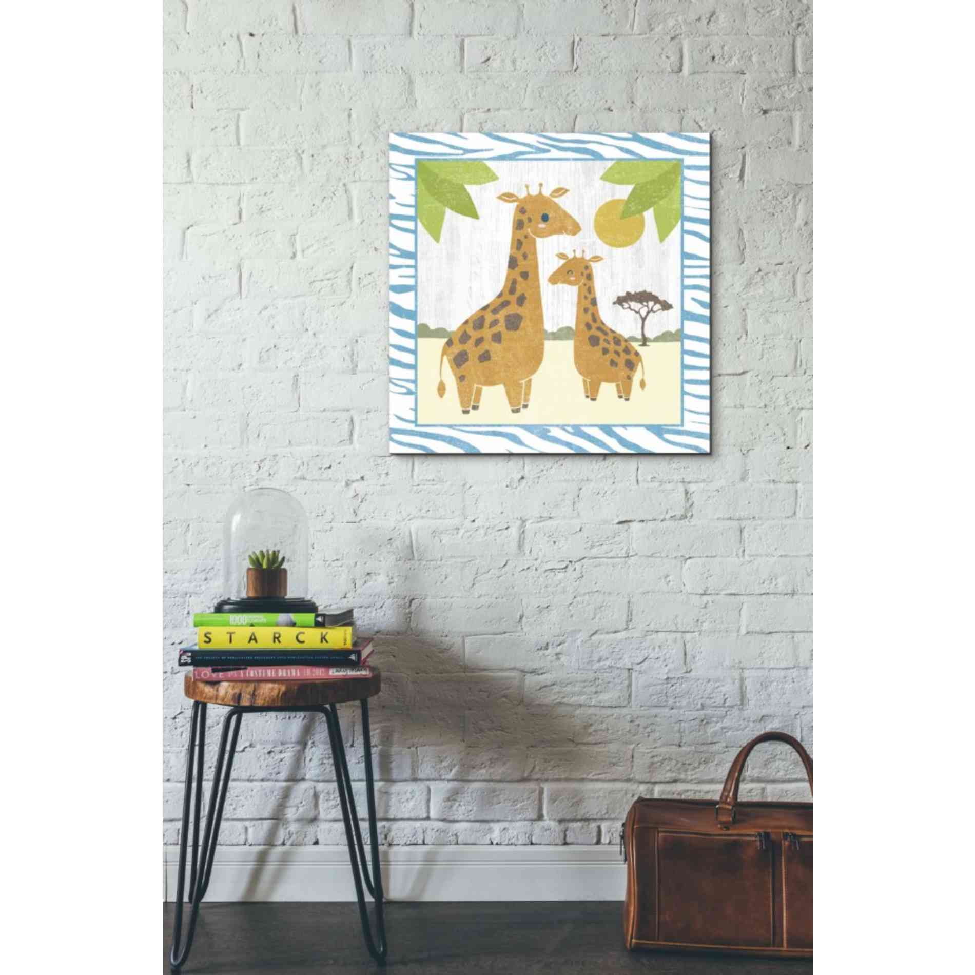 'Safari Fun Giraffe' by Moira Hershey, Canvas Wall Art,26 x 26