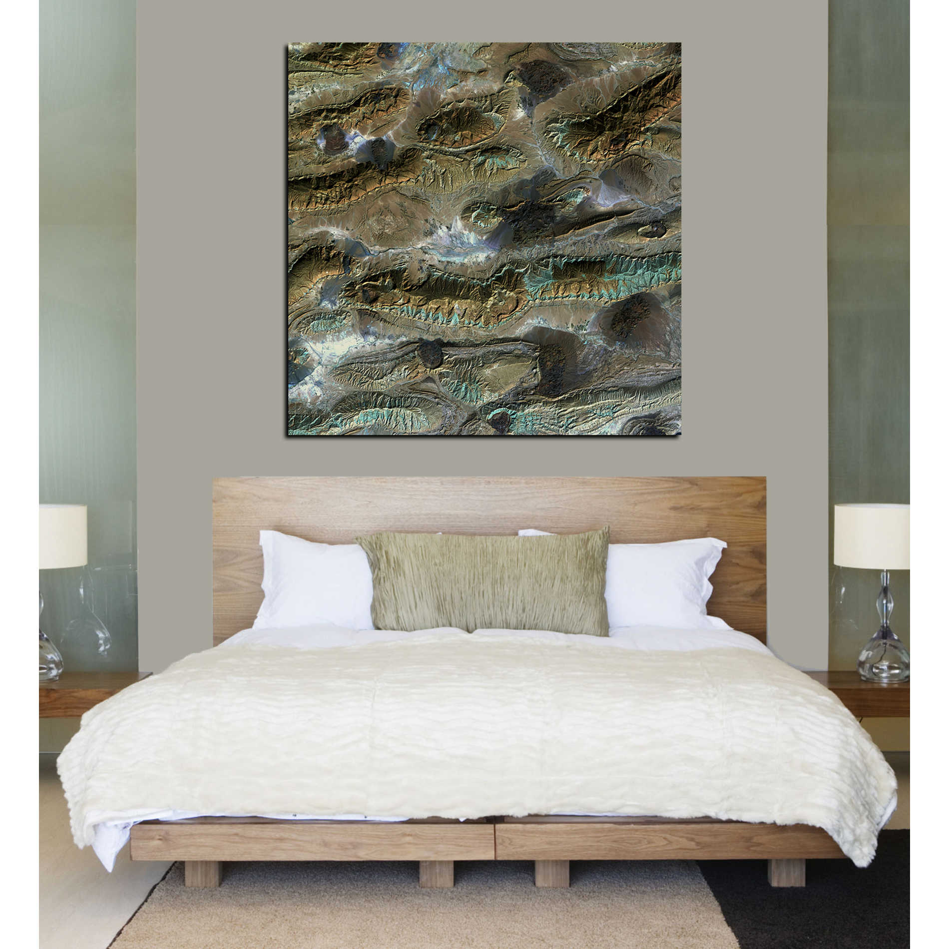 'Earth As Art: Salt Glaciers' Canvas Wall Art,26 x 26