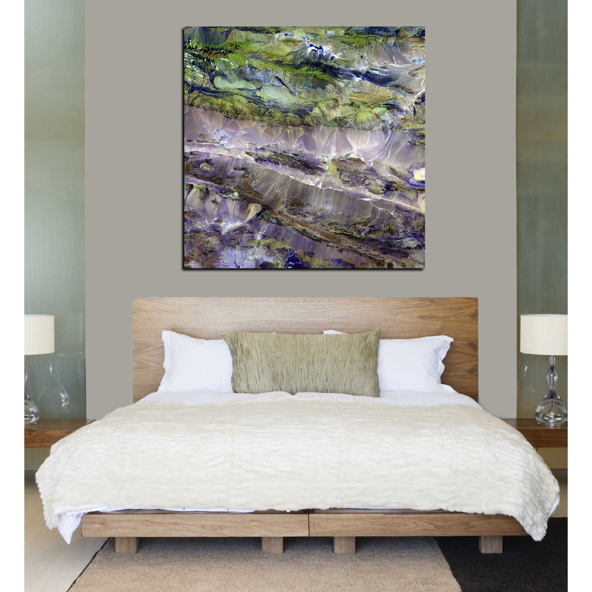 'Earth As Art: Edrengiyn Nuruu' Canvas Wall Art,26 x 26