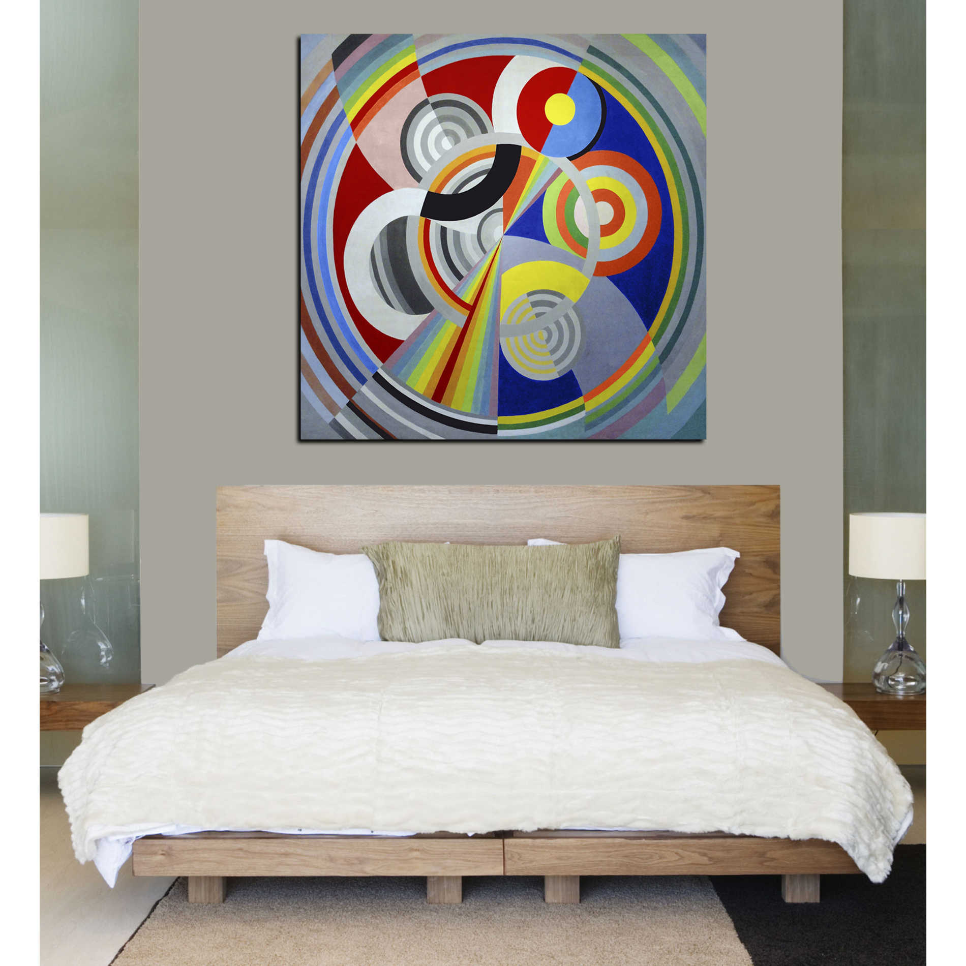 'Rythme n1' by Robert Delaunay Canvas Wall Art,26 x 26