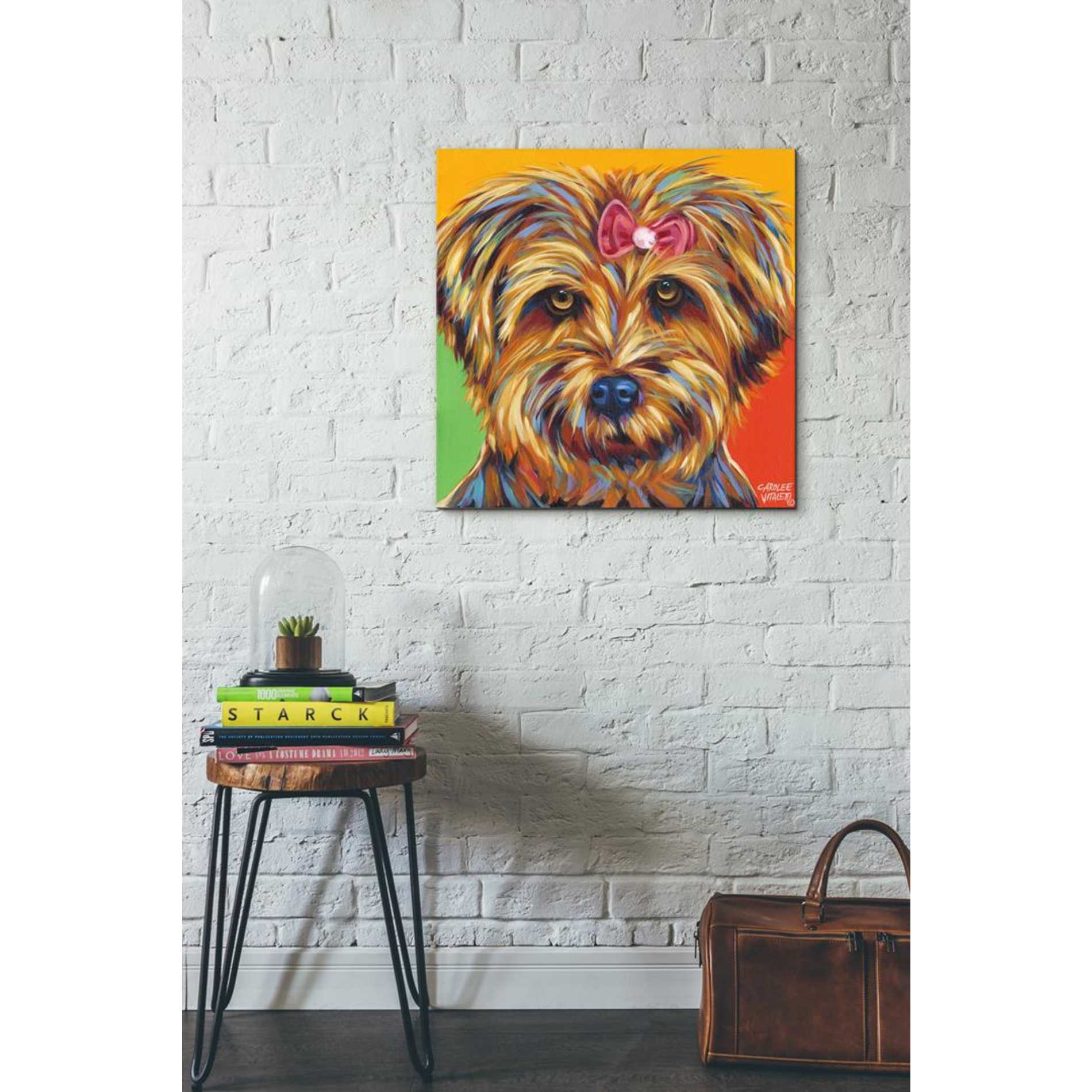 'Sweet Yorkie I' by Carolee Vitaletti Giclee Canvas Wall Art