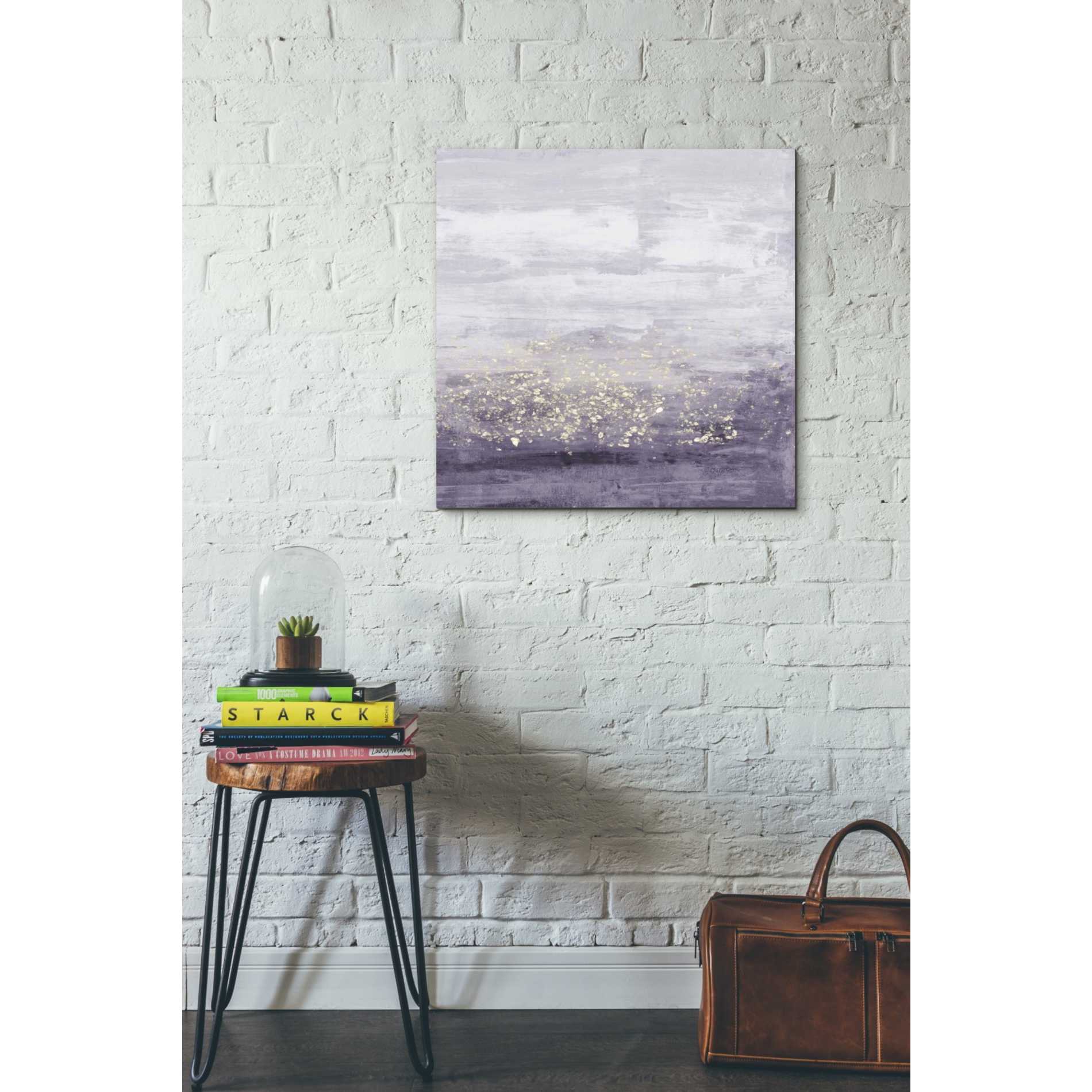 'Amethyst Glitter I' by Jennifer Goldberger Giclee Canvas Wall Art