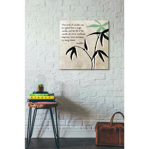 Image of 'Happiness' by Linda Woods, Canvas Wall Art,26 x 26