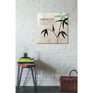 'Namaste' by Linda Woods, Canvas Wall Art,26 x 26
