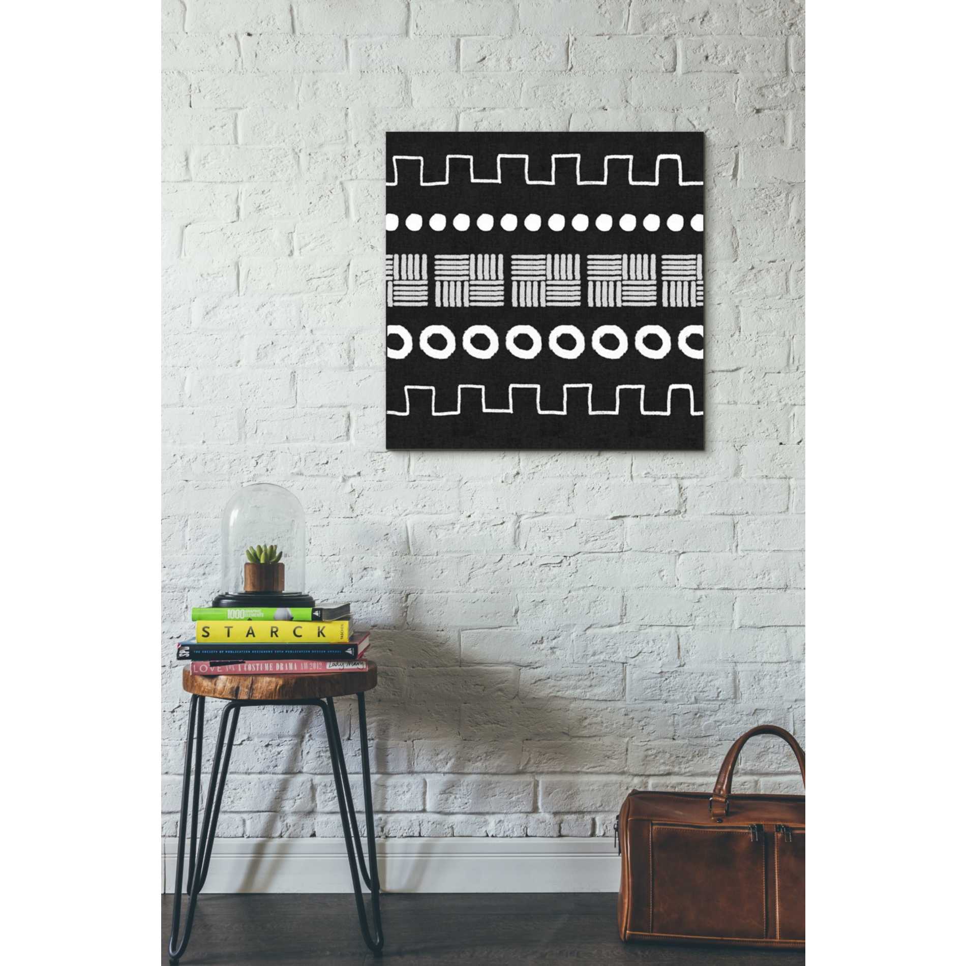 'Mud Cloth IV' by Linda Woods, Canvas Wall Art,26 x 26