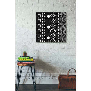 'Mud Cloth V' by Linda Woods, Canvas Wall Art,26 x 26