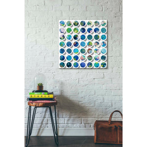 'Industrial Mixed Media Circles' by Irena Orlov, Canvas Wall Art,26 x 26