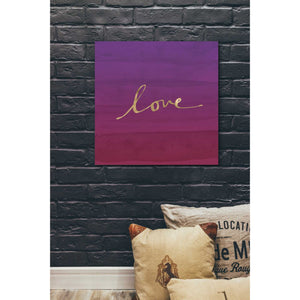 'Love' by Linda Woods, Canvas Wall Art,26 x 26