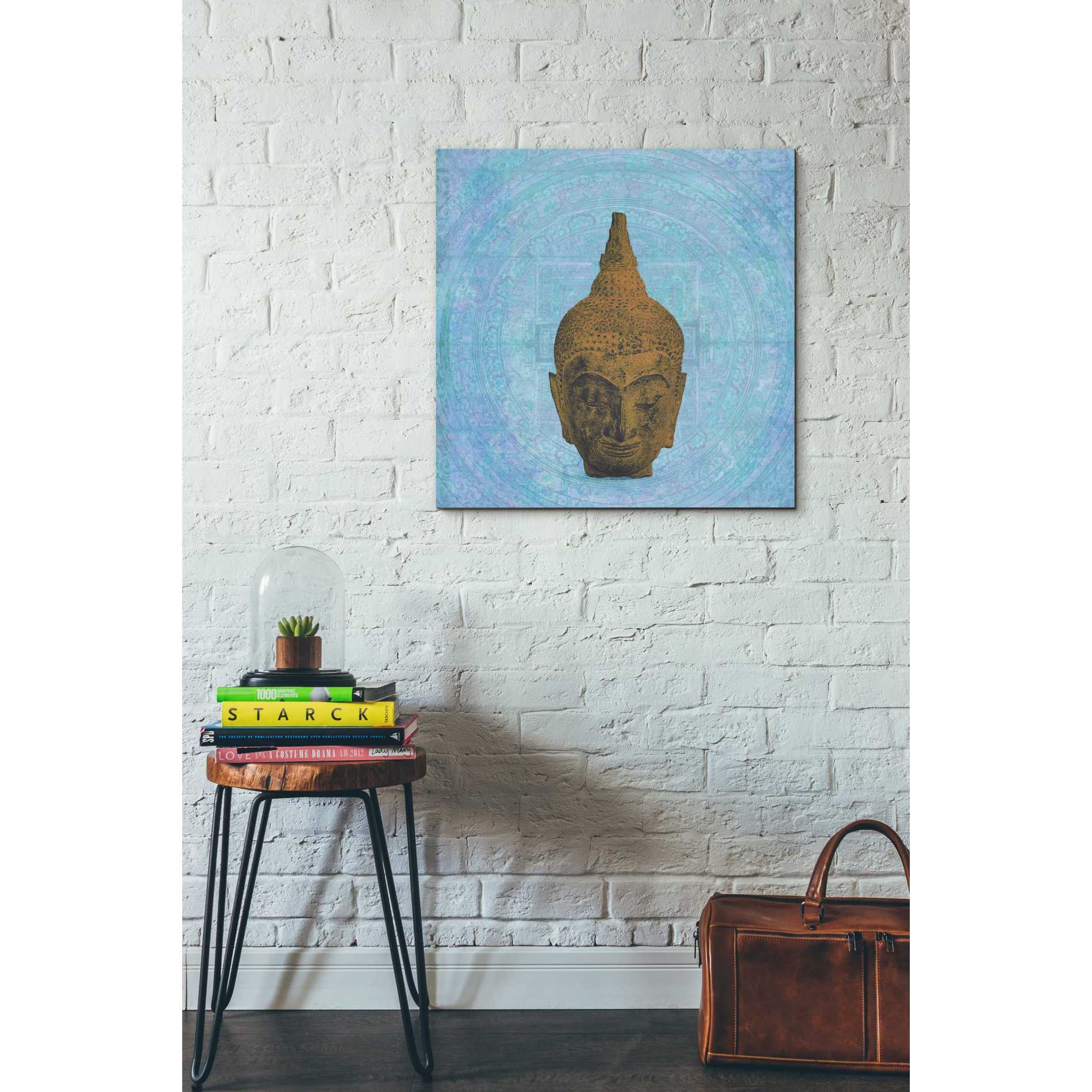 'Buddha on Blue' by Elena Ray Canvas Wall Art,26 x 26