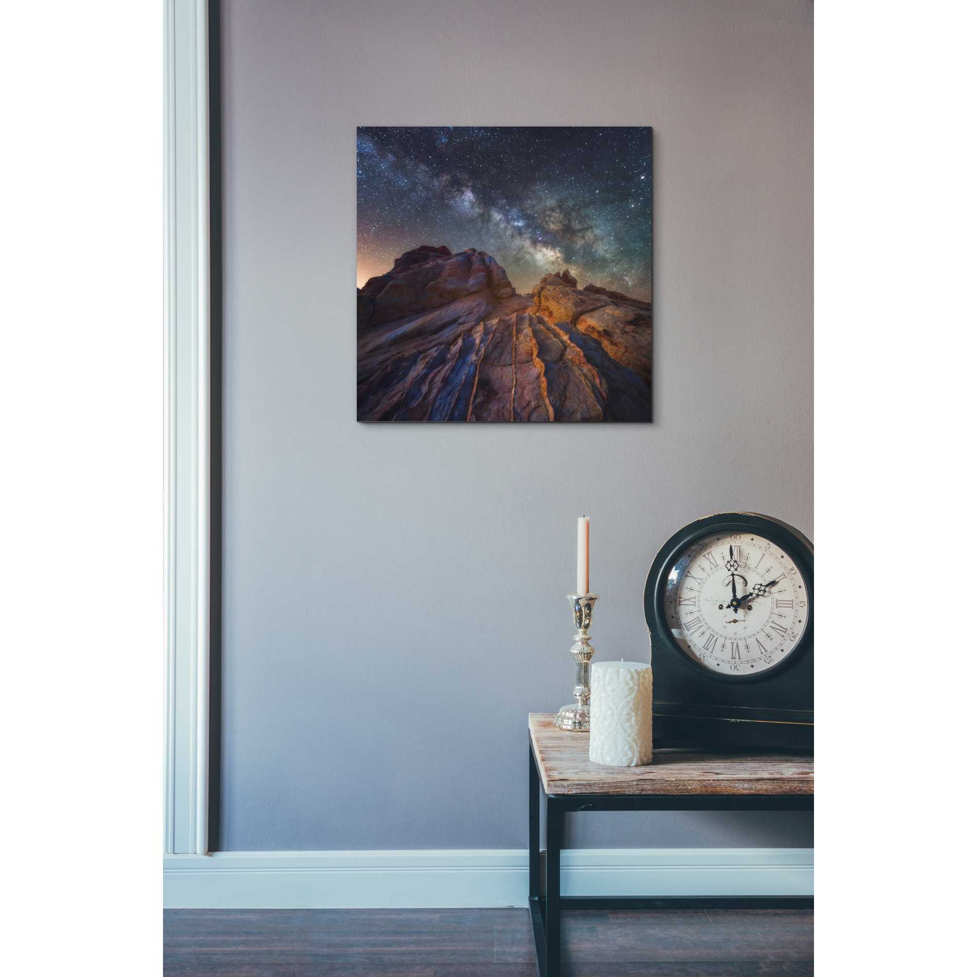 'The Martian Landscape' by Darren White, Canvas Wall Art,26 x 26
