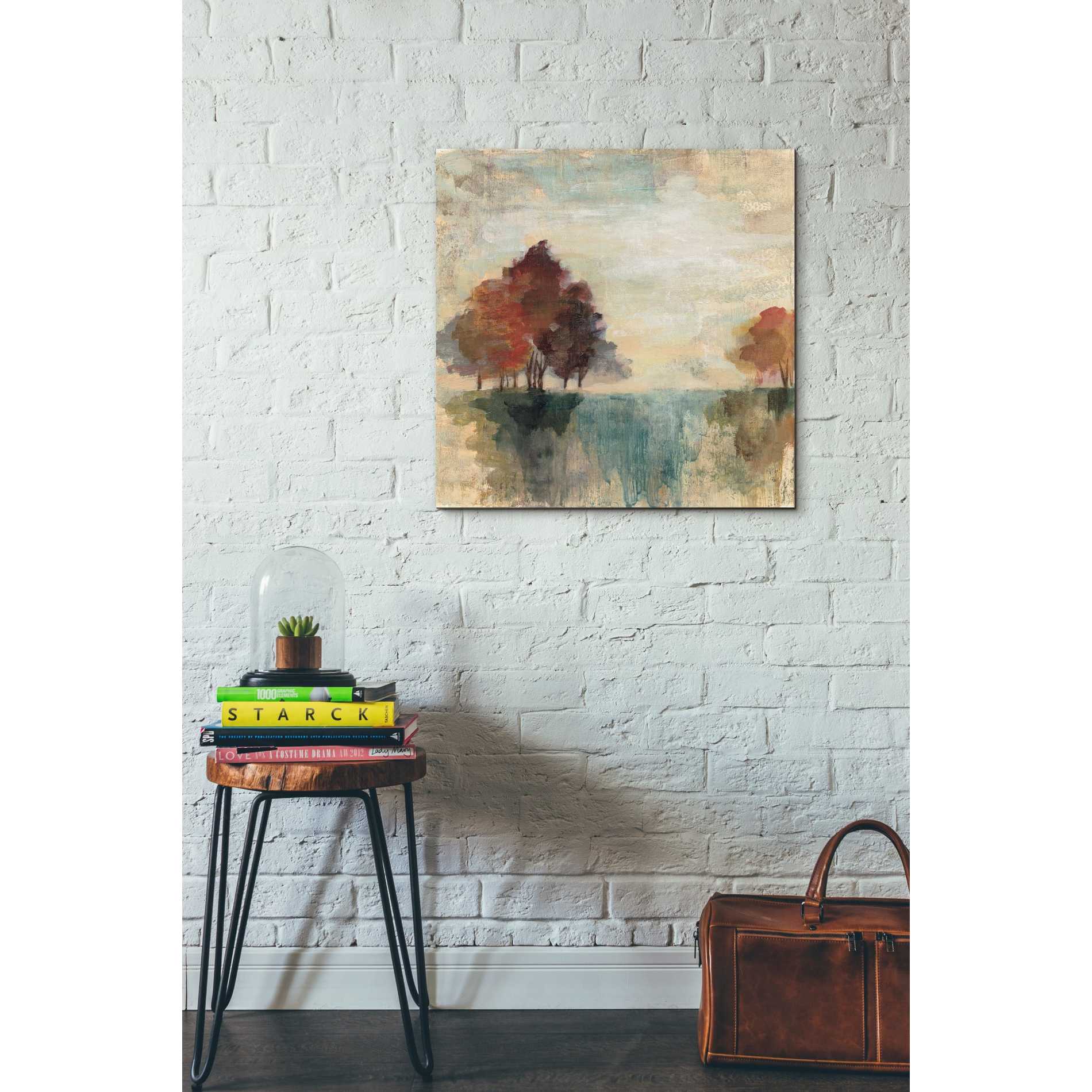 'Landscape Monotype II' by Silvia Vassileva, Canvas Wall Art,26 x 26