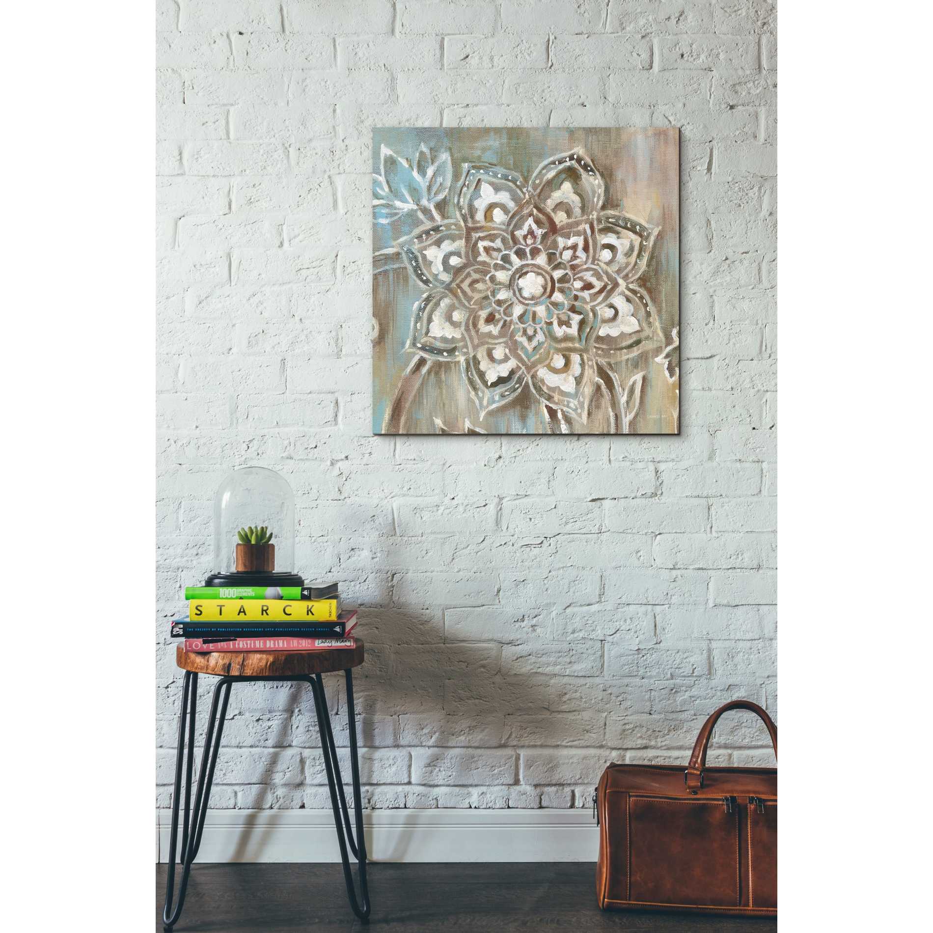 'Henna II Blue' by Danhui Nai, Canvas Wall Art,26 x 26