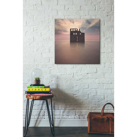 Image of 'Watercastle' by Dariusz Klimczak, Canvas Wall Art,26 x 26