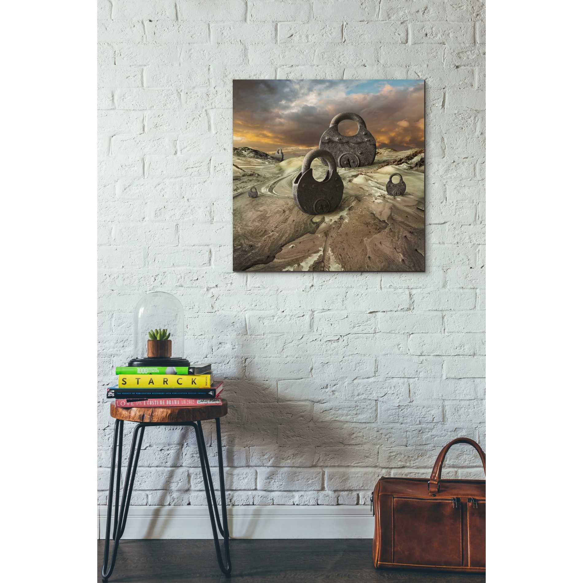 'Entries' by Dariusz Klimczak, Canvas Wall Art,26 x 26
