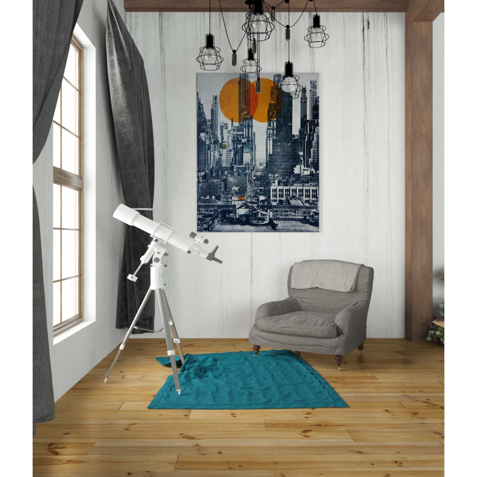 'NEW YORK SKYLINE 1948' by DB Waterman, Giclee Canvas Wall Art
